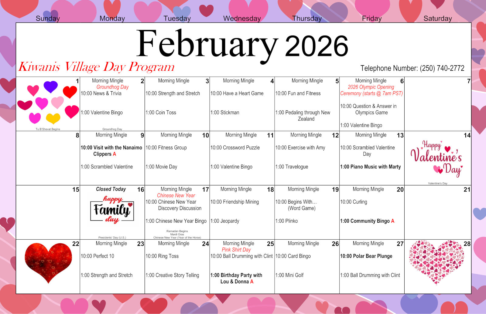 ADP Calendar - Feb 2026